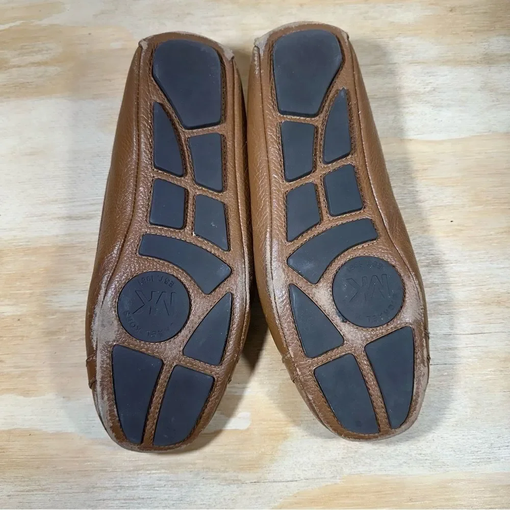 Michael Kors Brown Leather Ballet Flats Women’s Size 9